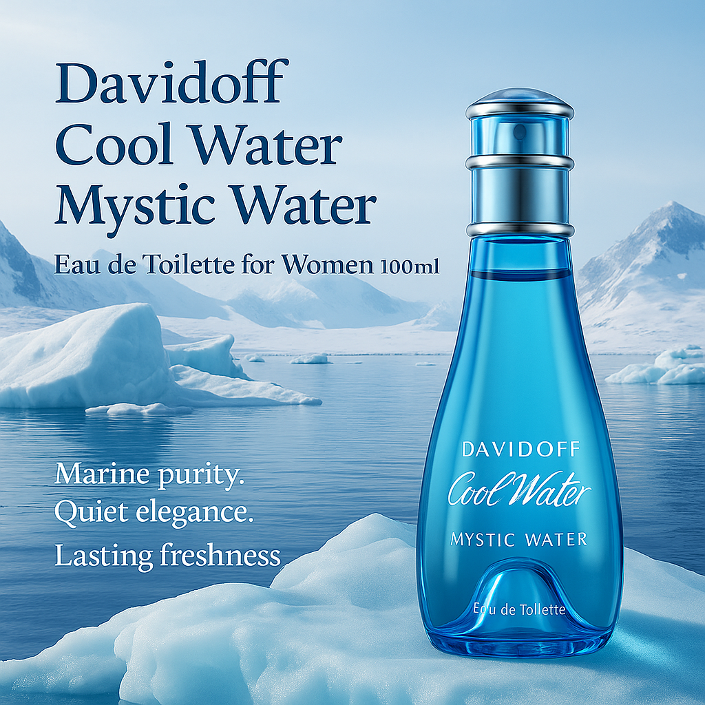 Mystic Water by Davidoff – Fresh Floral Scent for Her (100ml)