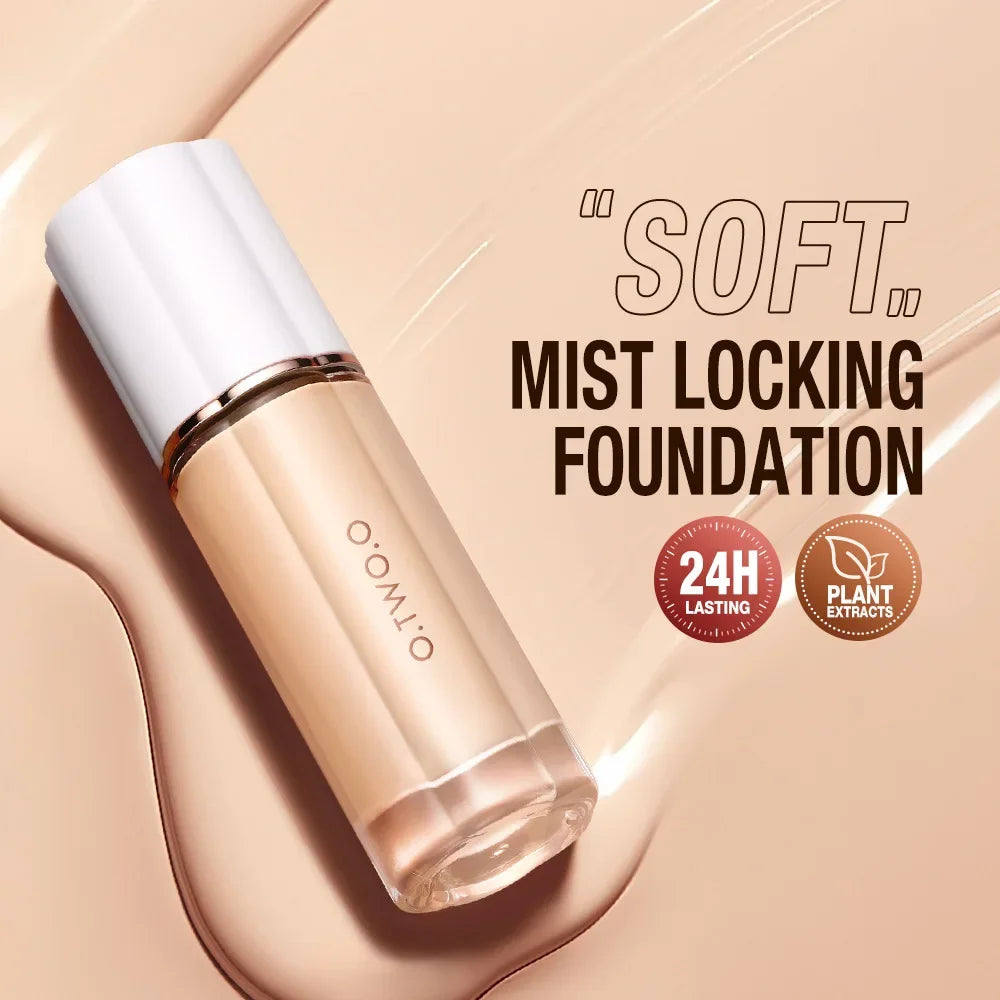 O.TWO.O Liquid Foundation 30ml – High Coverage, Long-Lasting, Waterproof Face Makeup with SPF30 & Professional Finish